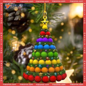 Lgbt Christmas Tree Custom-shaped Acrylic Ornament
