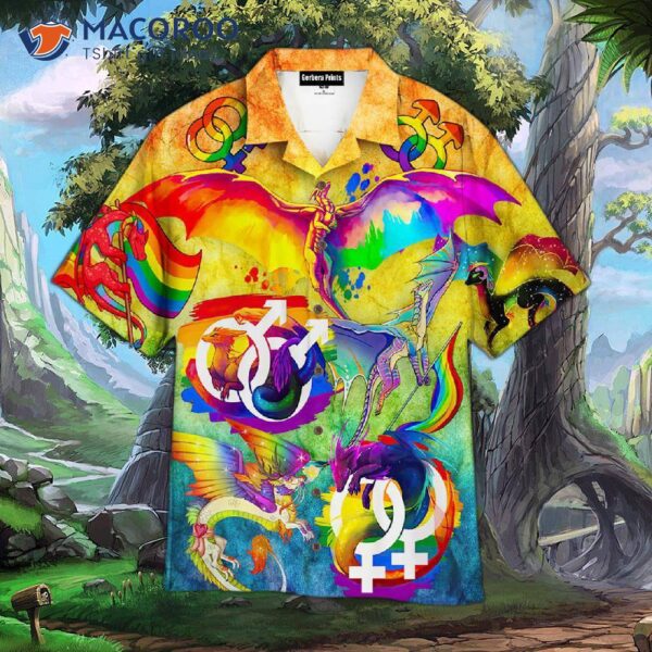 Lgbt Dragon Love Is Pride Month Hawaiian Shirts