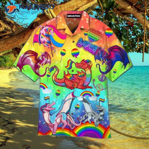 Lgbt Dragon Pride Month Hawaiian Shirts