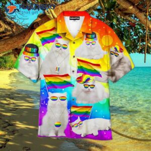 Lgbt Happy Cats Pride Month Colorful Hawaiian Shirts