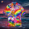 Lgbt Love Is Love; Pride Month Colorful Hawaiian Shirts.