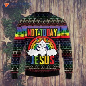 Lgbt Not Today, Jesus Ugly Christmas Sweater