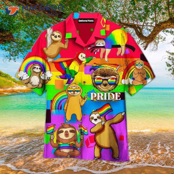 Lgbt Sloth Pride Month Hawaiian Shirts