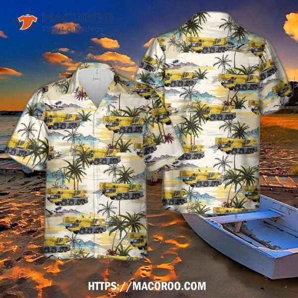 Liebherr Telescopic Mobile Cranes 1120-4.1 Crane Operator Hawaiian Shirt