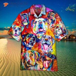 life is better with colorful hawaiian dog shirts 1
