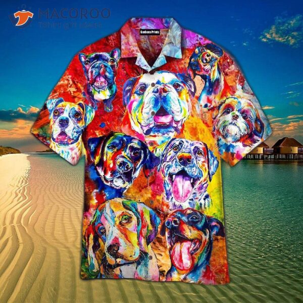 Life Is Better With Colorful Hawaiian Dog Shirts