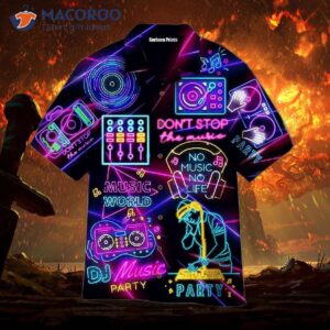 Life Is Better With Dj Neon’s Music Party Hawaiian Shirts