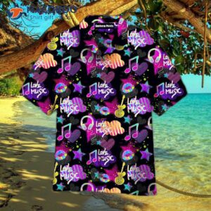 Life Is Better With Music And Purple Hawaiian Shirts.