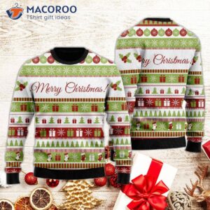 Light-up Christmas Gift Pattern Ugly Sweater