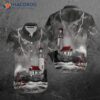 Lighthouse Holder Grey Hawaiian Shirts