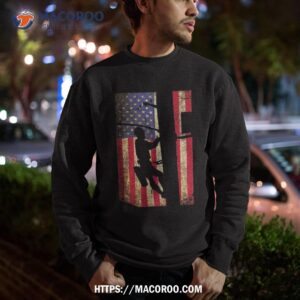 lineman american flag shirt electric cable gift sweatshirt