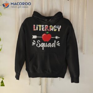 literacy squad shirt funny back to school gifts students hoodie