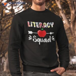 literacy squad shirt funny back to school gifts students sweatshirt