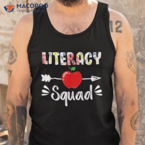 literacy squad shirt funny back to school gifts students tank top