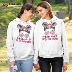 little miss 12th birthday donut girls 12 years old shirt hoodie 1