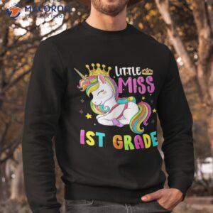 little miss 1st grade back to school hello first girls shirt sweatshirt