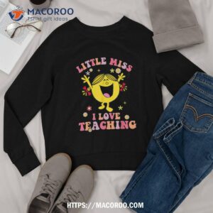 little miss i love teaching halloween toddlers kids girls shirt halloween gift ideas for adults sweatshirt