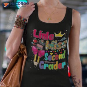 little miss second 2nd grader back to school girls kids gift shirt tank top 4