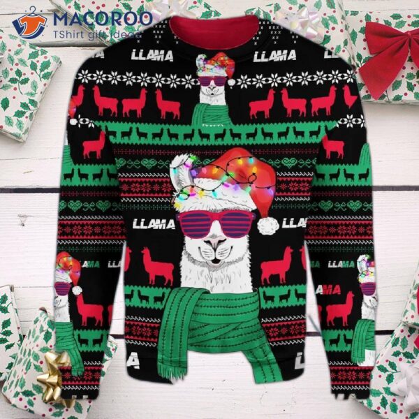 Llama Ugly Christmas Sweater