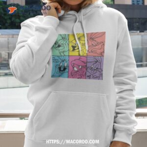 looney tunes bugs bunny color blocks shirt hoodie