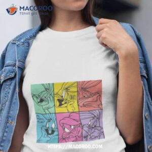 looney tunes bugs bunny color blocks shirt tshirt