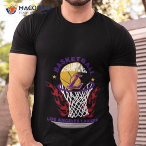 los angeles lakers basketball champions fire logo 2023 shirt tshirt