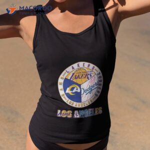 los angeles lakers dodgers rams city champions 2023 shirt tank top 2