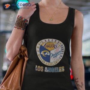 los angeles lakers dodgers rams city champions 2023 shirt tank top 4