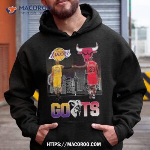 los angeles lakers kobe bryant and chicago bulls michael jordan goat signatures 2023 shirt hoodie