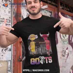 los angeles lakers kobe bryant and chicago bulls michael jordan goat signatures 2023 shirt tshirt 1