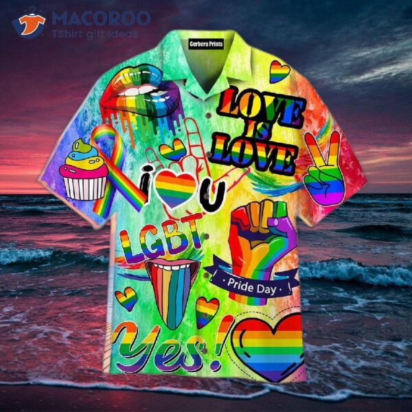 “love Is Love” Lgbt Pride Month Hawaiian Shirts