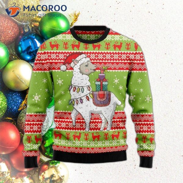 Love Llama Ugly Christmas Sweater