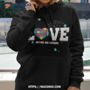 love needs no words heart autism awareness puzzle ribbon shirt hoodie 2