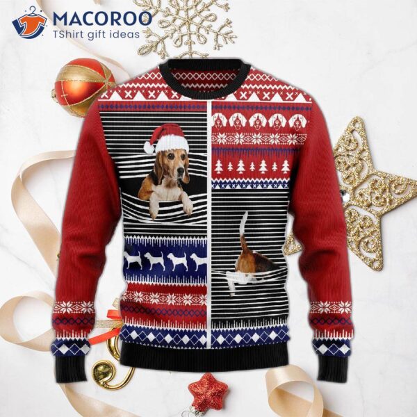 Lovely Beagle Ugly Christmas Sweater