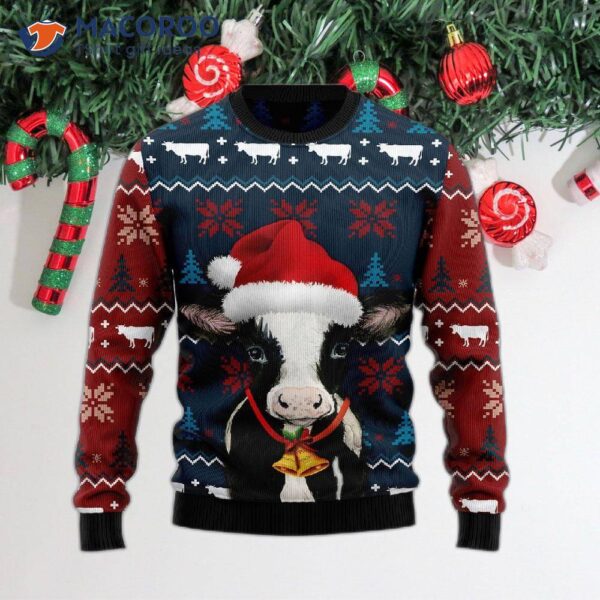 Lovely Cow Ugly Christmas Sweater