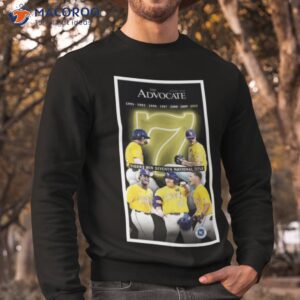 lsu tiger seventh national championship victory 1991 2023 the advocate poster shirt sweatshirt