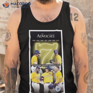 lsu tiger seventh national championship victory 1991 2023 the advocate poster shirt tank top