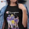 Lsu Tigers Baseball And Basketball Champions Signatures Shirt