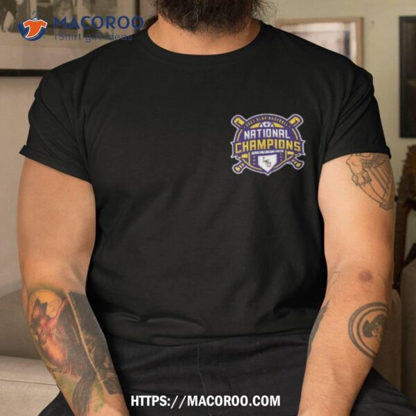 Lsu Tigers National Champs 2023 Baseball Front/back Logo Shirt