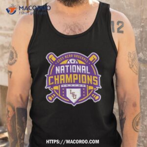 lsu tigers national champs 2023 baseball official logo shirt tank top