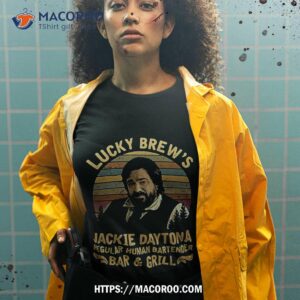 lucky brew jackie bar and grill vintage design shirt tshirt 2