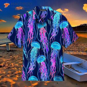 Luminescent Rainbow Jellyfish Gum Hawaiian Shirts
