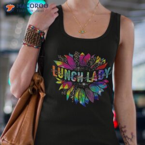 Lunch Lady Sunflower Leopard Tie Dye Back To School Shirt