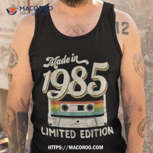 made in 1985 limited edition 37th birthday cassette tape shirt tank top
