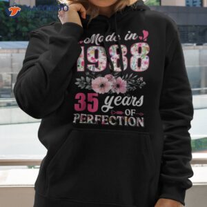 made in 1988 floral 35 year old 35th birthday gifts shirt hoodie 2