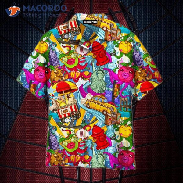 “made In New York A Long Time Ago, Colorful Hawaiian Shirts”