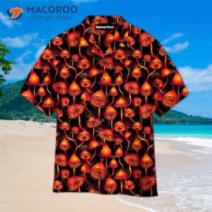 Magic Glowing Red Hawaiian Shirts