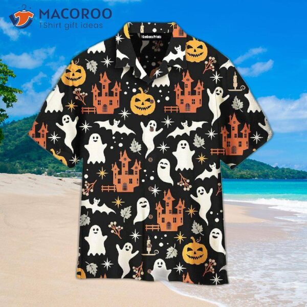 Magic Kingdom Halloween Black Hawaiian Shirts