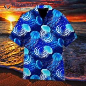 Magical Jellyfish Blue Hawaiian Shirts