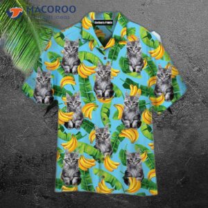 Maine Coon Cats Love Banana-patterned Hawaiian Shirts